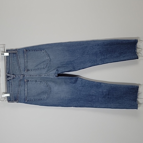 Veronica Beard Slim Straight Cut offs Button Fly Jeans Crop - Picture 5 of 9